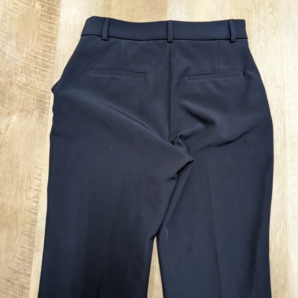 Express Navy Blue Crop High Rise Dress Pants - Picture 6 of 12